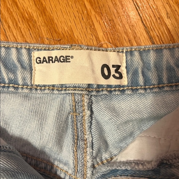 Garage Sky Blue Ripped Denim Shorts - Picture 2 of 5